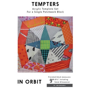 In Orbit Tempter Acrylic Template Set by Jen Kingwell Designs JKD 5613