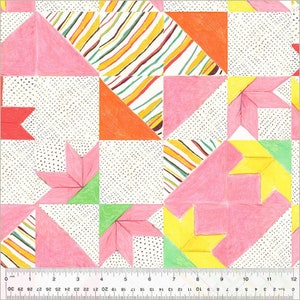 Heather Ross By Hand Bees Quilt 54248D-1, Windham Fabric, 100% Cotton Fabric, #FBA-34