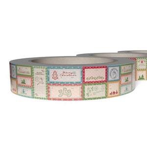 PRE-ORDER, Lori Holt Home Town Holiday Gift Labels, 4" Wide Washi Tape, Bee Vintage, Riley Blake Fabric, ST-36259, July 2024 Release