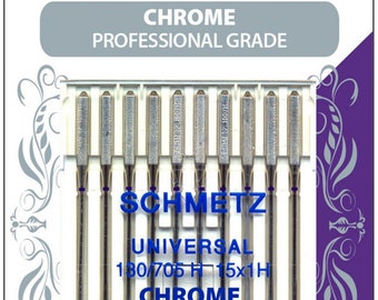 Chrome Universal Schmetz Needle 10 ct, Size 100/16 by Schmetz 4130