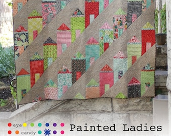 Painted Ladies Quilt Pattern by Eye Candy Quilts ECQ2117