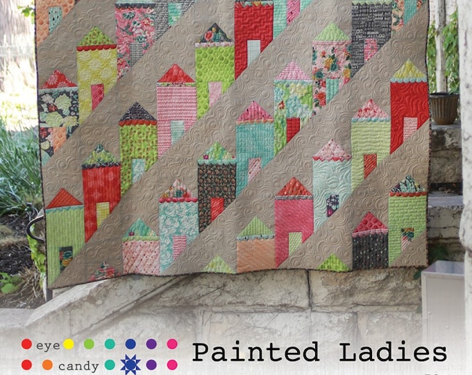 Painted Ladies Quilt Pattern by Eye Candy Quilts ECQ2117 Etsy