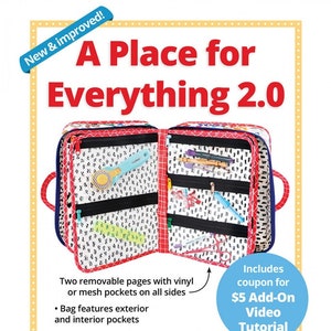 By Annie A Place for Everything 2.0 Pattern PBA207-2 Bag Tote Pattern