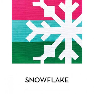 Modern Handcraft Snowflake Quilt Pattern, MH 009