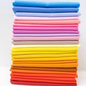 Then Came June Kona Brilliance Fat Quarter Bundle, 24pc, Robert Kaufman Fabric, Precut Quilting Cotton Fabric, FQ-2165-24, F16