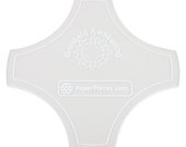 EPP Acrylic Fabric Cutting Template for Center of Brimfield Block ACRBRIMCENTR