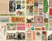 Flea Market Mix, Parchment Digital Panel, Cathe Holden Fabric, 100 Cotton, 7350-11D, 1263