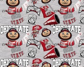 NCAA Ohio State University, OHS-1164, 100 Cotton Fabric, 795