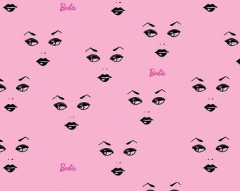 barbie logo fabric