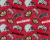 NCAA Ohio State University, OHS-1178, 100 Cotton Fabric, 796