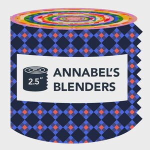 PRE-ORDER, Annabel Wrigley Annabel's Blenders Strips, Windham Fabric, A Ruby+Bee Color Story, Jelly Roll, JRANBL-X, August 2026 Release