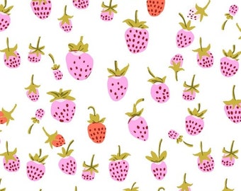 Heather Ross 20th Anniversary, Strawberries 37024A-2, Windham Fabric, 100% Cotton, #745