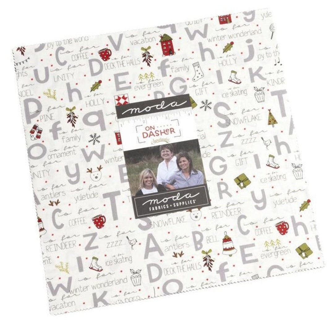 PREORDER, Moda on Dasher Fabric Layer Cake 10 Squares, Sweetwater