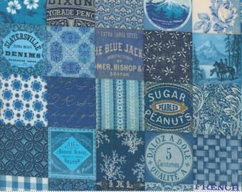 PRE-ORDER, Cathe Holden Curated in Color Patchwork Blue, 7461-16, Moda Fabric, Vintage, 100% Cotton, April 2024 Release