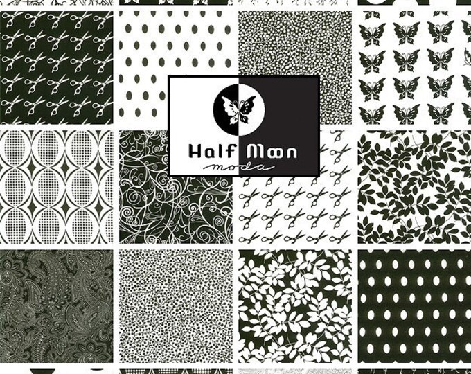 Moda HALF MOON Charm Pack Fabric Squares Kit Etsy