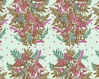 SMART BUY Anna Maria Bright Eyes Visitation PWAH161 Seafoam, Anna Maria Horner Fabric forFree Spirit, 100% Cotton, #FS347