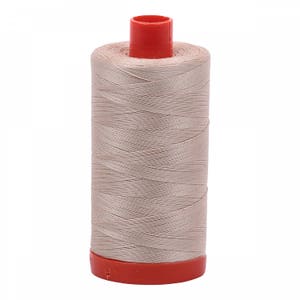 Aurifil Mako Cotton Thread Solid 50wt 1422yds Ermine 2312 Large Spool