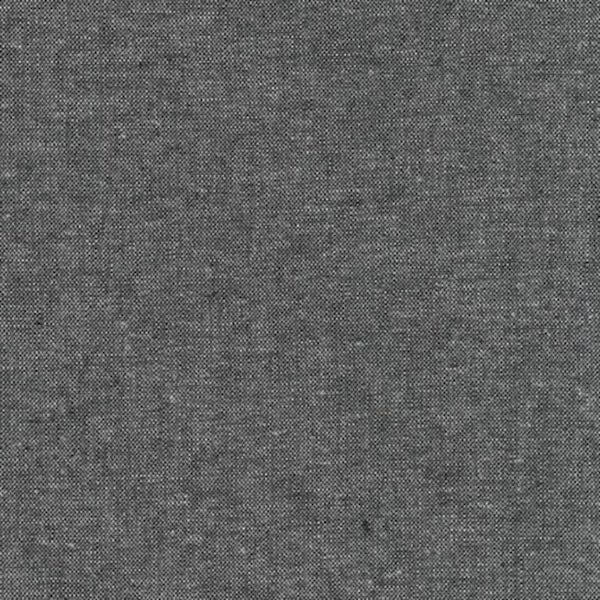Essex Yarn Dyed Charcoal E064-1071  Robert Kaufman Quilting Fabric, #L-137