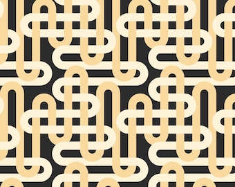 Emily Van Hoff Groove Nightfall 42371-27, Moda Fabric, 100% Cotton Fabric, Geometric Woven Links, #1510-K