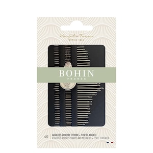 Bohin Milliners & Sharps Hand Needle Assortment Needles Needle Threader, 05099