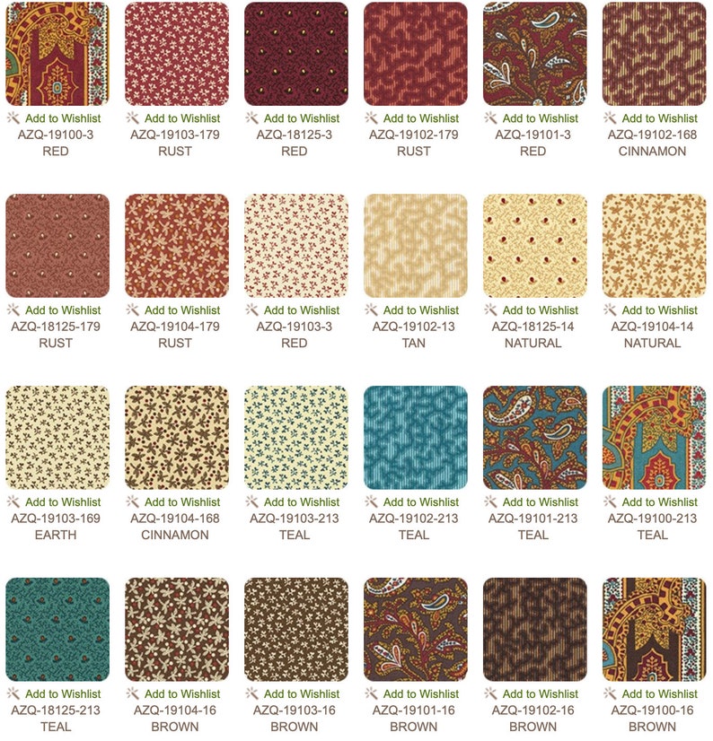 Katie's Madders C. 1860 Charm Pack 5 by Carrie Quin for Robert Kaufman Fabric, Precut Squares Quilting Cotton, CHS-870-42, SQ22 image 2