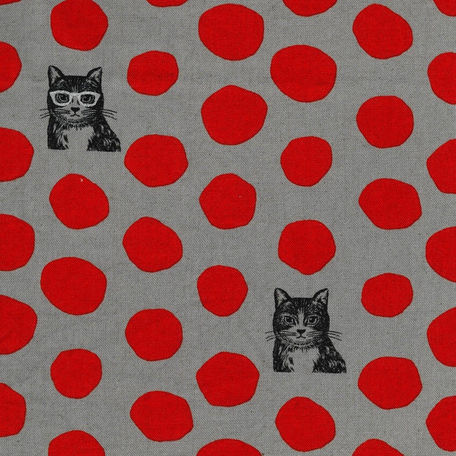 Kokka Echino Etsuko Furuya Cat Canvas EYX-91000-100-C Japanese