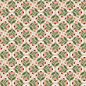 Cloud9 Honey Garden Florets 227778, Juliana Tipton Fabric, Floral Flower, 100% Organic Cotton Fabric