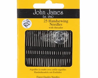 John James Home Needle Assortment with Threader 25ct, JJ50000