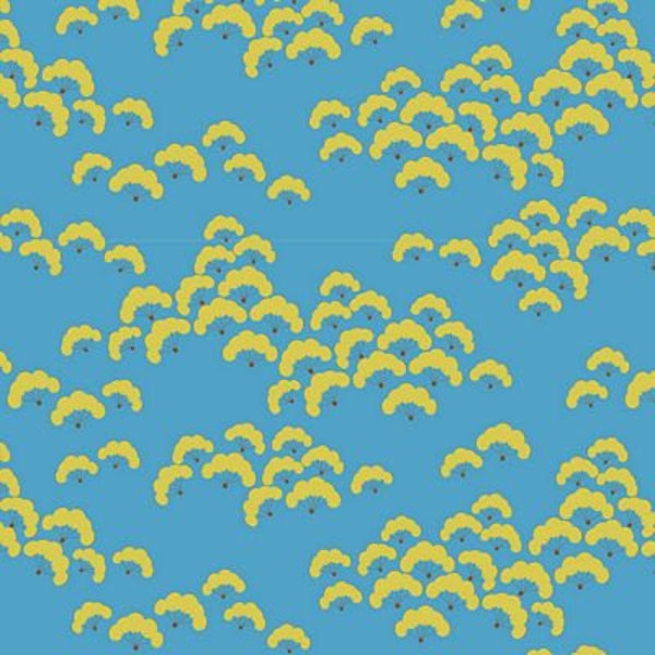 Tilda Bloomsville Fabric, Cottonbloom Sky, TIL100519, Tone Finnanger Fabric, Vintage, 100% Cotton, #2296