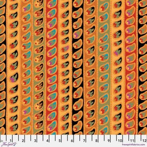 PRE-ORDER, Kaffe Fassett Paisley Stripe PWGP032.ANTIQUE, Kaffe Fassett From The Archives for Free Spirit, 100% Cotton, December 2025 Release