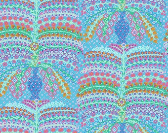 Kaffe Fassett Collective, Persian Vase, PWGP100 DuckEgg, 85 & Fabulous, Free Spirit Fabric, 100% Cotton, #KC644