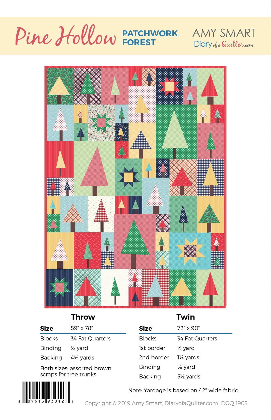 Amy Smart Pine Hollow Patchwork Forest Quilt Pattern, Diary of a ...