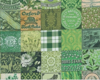 PRE-ORDER, Cathe Holden Curated in Color Patchwork Green, 7461-15, Moda Fabric, Vintage, 100% Cotton, April 2024 Release