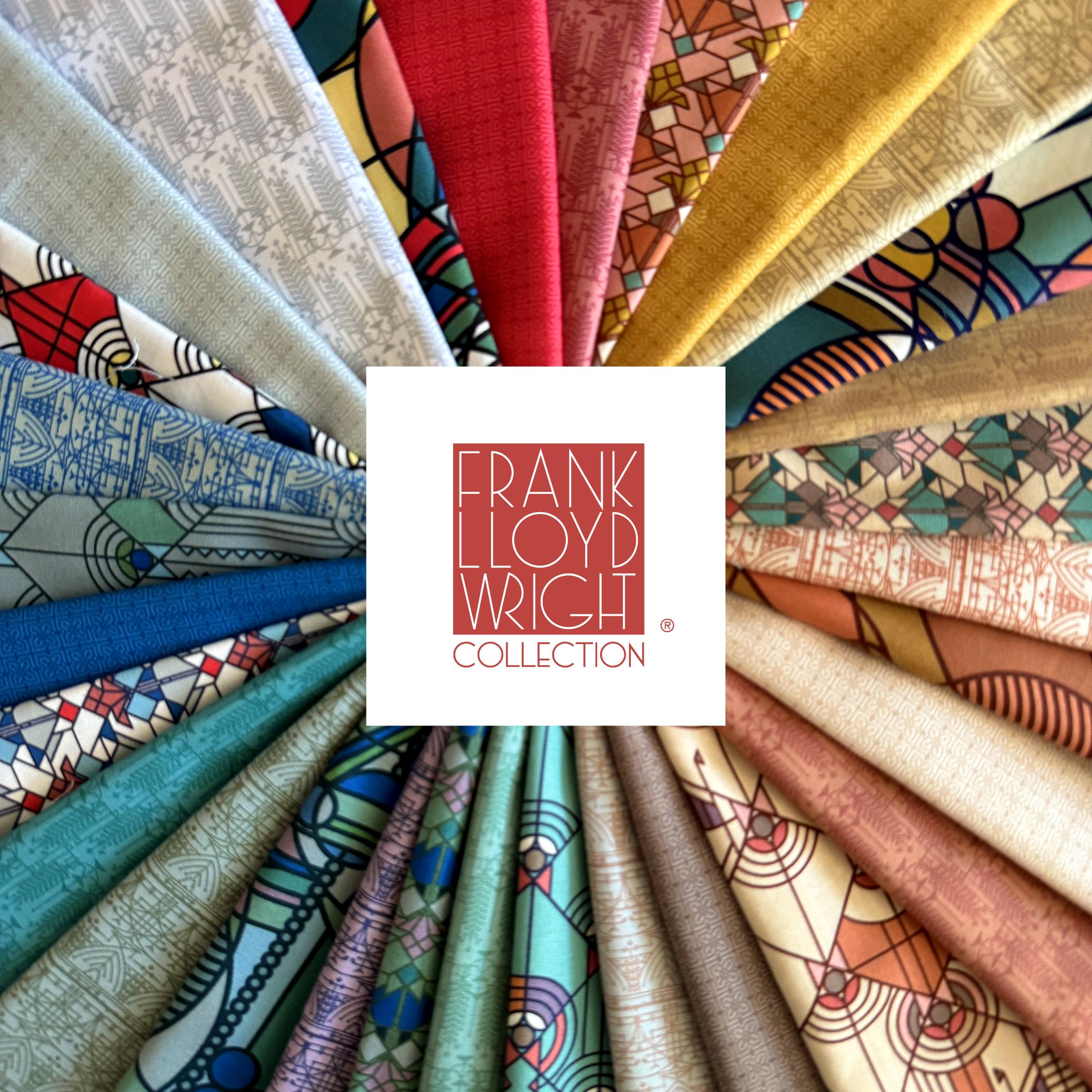 Frank Lloyd Wright April Showers Fat Quarter Bundle by Cloud9 Fabrics, 26  Pieces 100% Organic Cotton Fabric F04 - Etsy, image size:2160x2160