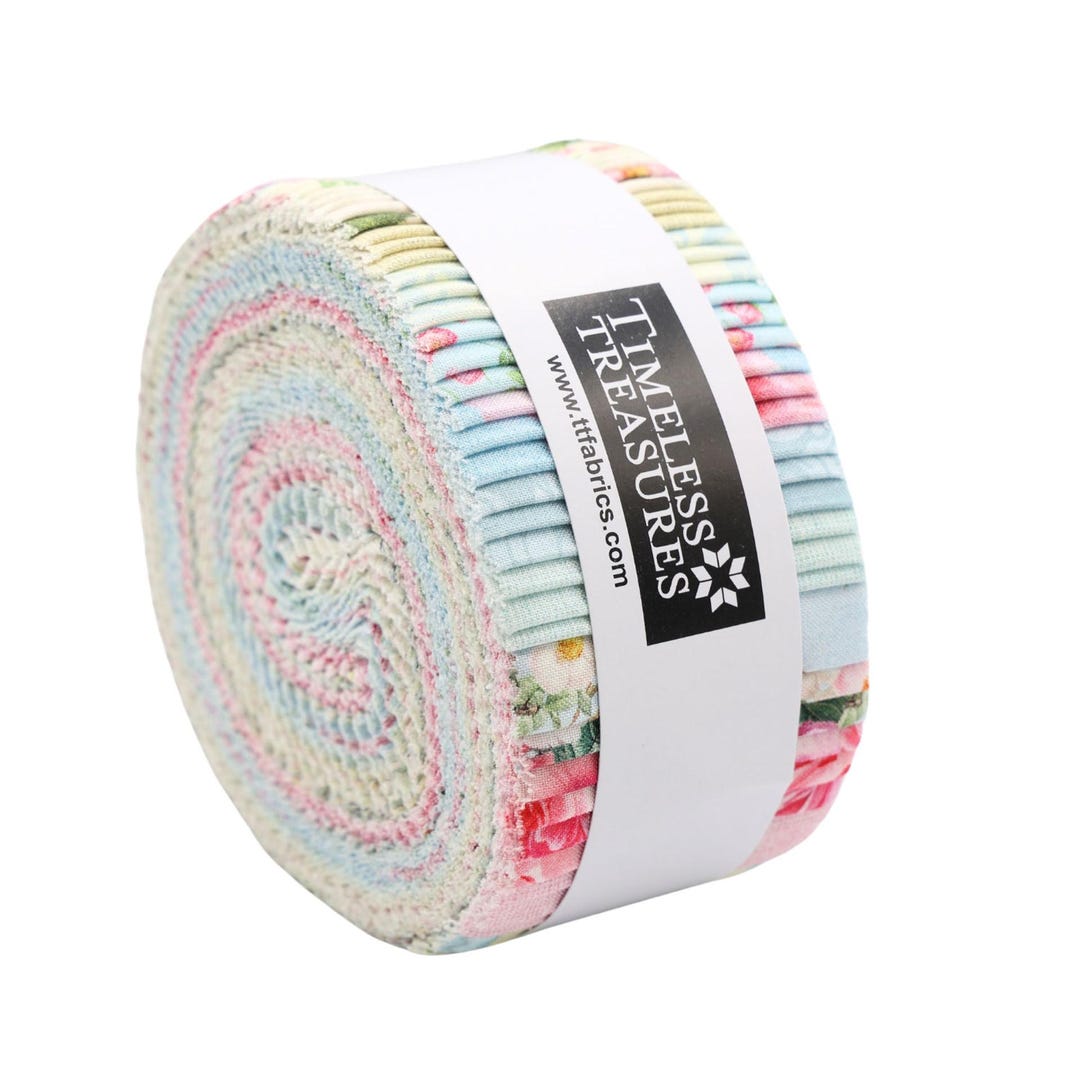 Belle Fleur Jelly Roll Strips Fabric by Timeless Treasures CPCPSTRIP40 ...