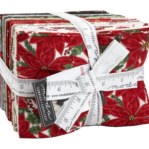 Home Sweet Holidays, Fat Quarter Bundle, 38pc, Moda, Christmas shops Fabric, Quilting Cotton, 56000AB, F35