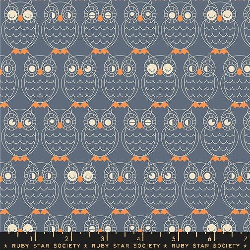 Good Spirits Ghostly Owls RS5140-12, Ruby Star Society, Moda Fabrics, Halloween, 100% Cotton, #2915