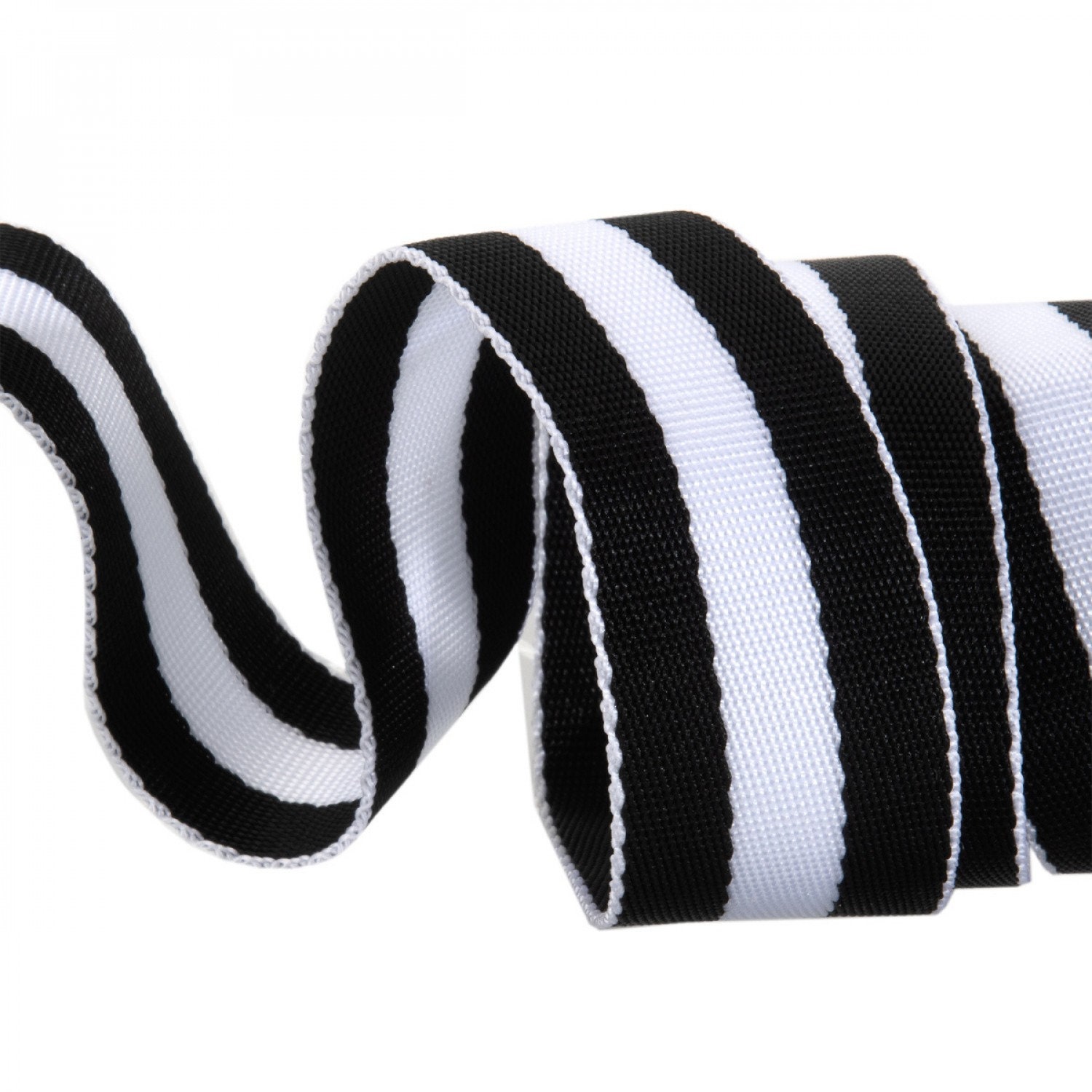 1 1/2 Inch Tula Pink Webbing, Black and White, 2yds, TK-90-38MM-07