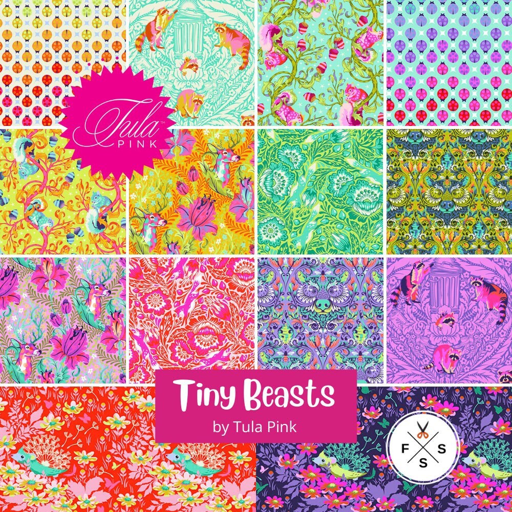 PREORDER Tula Pink Tiny Beasts & True Colors Design Roll Etsy