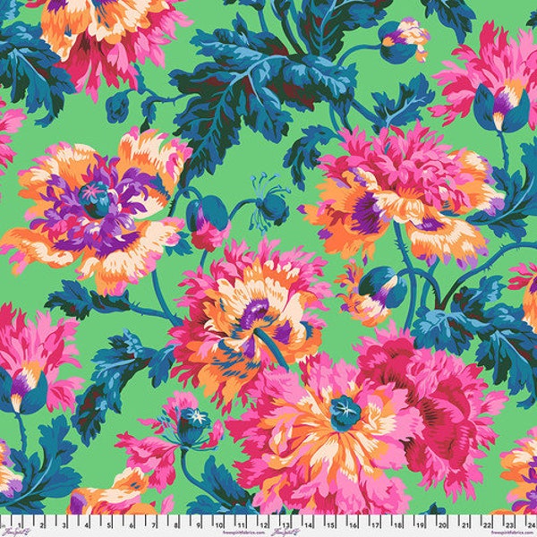 Kaffe Fassett Collective February 2024 Garden Party, PWPJ020 Pink, Philip Jacobs Fabric, 100% Cotton, #KC757