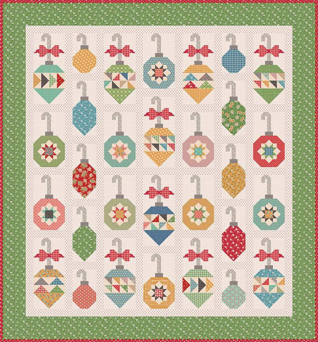 PREORDER, Lori Holt Home Town Holiday Decorating the Tree Quilt Kit