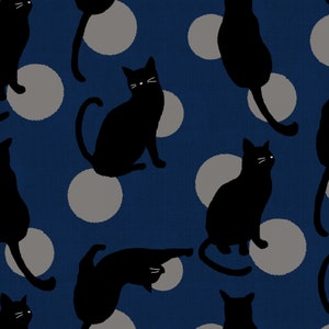 Canvas Fabric Remnant 35 X 44 Kokka Japanese Style Cats Canvas Fabric Remnant 35 X 44 Kokka Japanese Style Cats