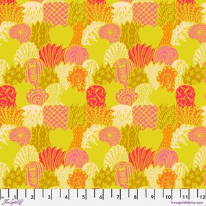 Anna Maria Brave Fabric, Scales, PWAH201 Mango, Free Spirit Fabric, 100% Cotton, #FS588