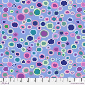 PRE-ORDER, Kaffe Fassett Bubbles PWGP015.BLUE, Kaffe Fassett From The Archives for Free Spirit, 100% Cotton Fabric, December 2025 Release