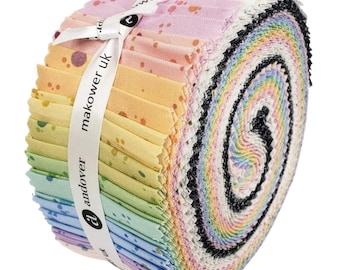 achat intelligent Giucy Giuce Fizz Strip Roll Jelly Roll Bandes de tissu pour tissus Andover, 40 pièces, J16