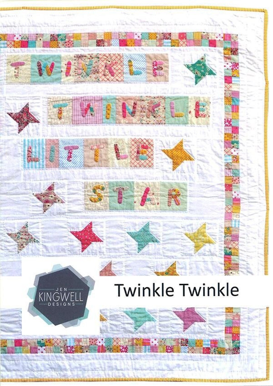 Twinkle Twinkle Pattern, by Jen Kingwell, Baby Nursery Quilt, JKD 5125 ...