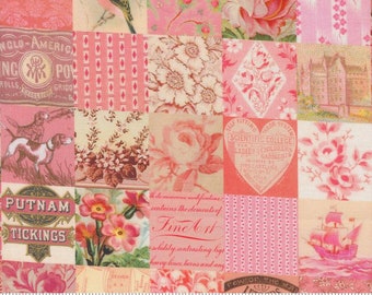 PRE-ORDER, Cathe Holden Curated in Color Patchwork Pink, 7461-18, Moda Fabric, Vintage, 100% Cotton, April 2024 Release