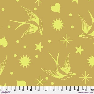 Tula Pink Neon True Colors Neon Fairy Flakes, PWTP157 Moonbeam, Free Spirit Fabric, 100% Cotton, #2230