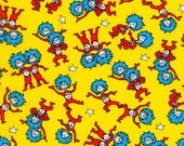 A Little Dr. Seuss, ADE-20828-5, Robert Kaufman Fabric, Dr Seuss, One Thing Two Thing, 100 Cotton, 1559