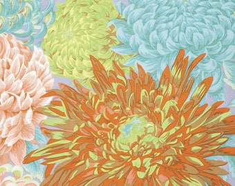 OOP RARE 2015 Philip Jacobs Fabric, Japanese Chrysanthemum, PWPJ041 Spring, Free Spirit, 100% Cotton, RARE-81